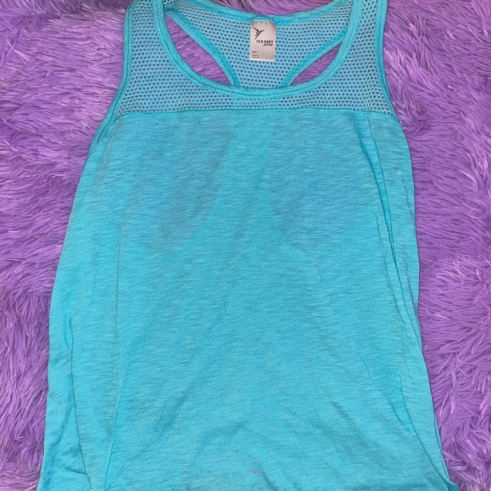 Blue S/P workout tank top